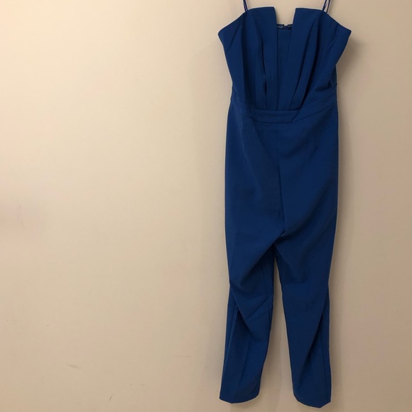 NWT! Adelyn Rae cobalt blue jumpsuit. Medium. - Picture 5 of 8